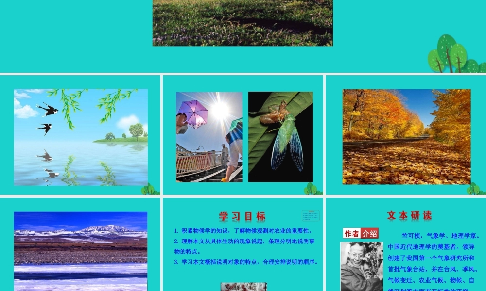 5  大自然的语言课件 八年级语文下册 第二单元 5 大自然的语言课件+素材 新人教版 八年级语文下册 第二单元 5 大自然的语言课件+素材 新人教版