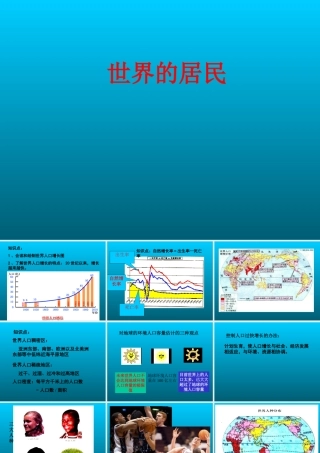七年级地理上册 第三单元(世界的居民)课件 湘教版 课件