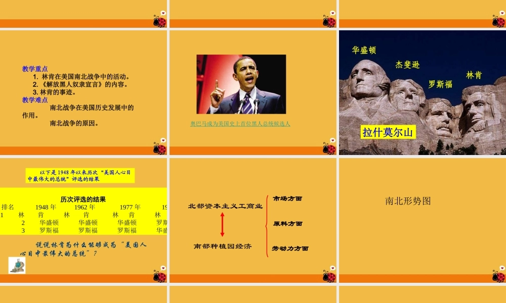 九年级历史 备课实录演示文稿课件 北师大版 课件