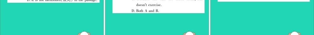 (毕节专版)秋八年级英语上册 Unit 2 How often do you exercise双休作业课件 (新版)人教新目标版 课件