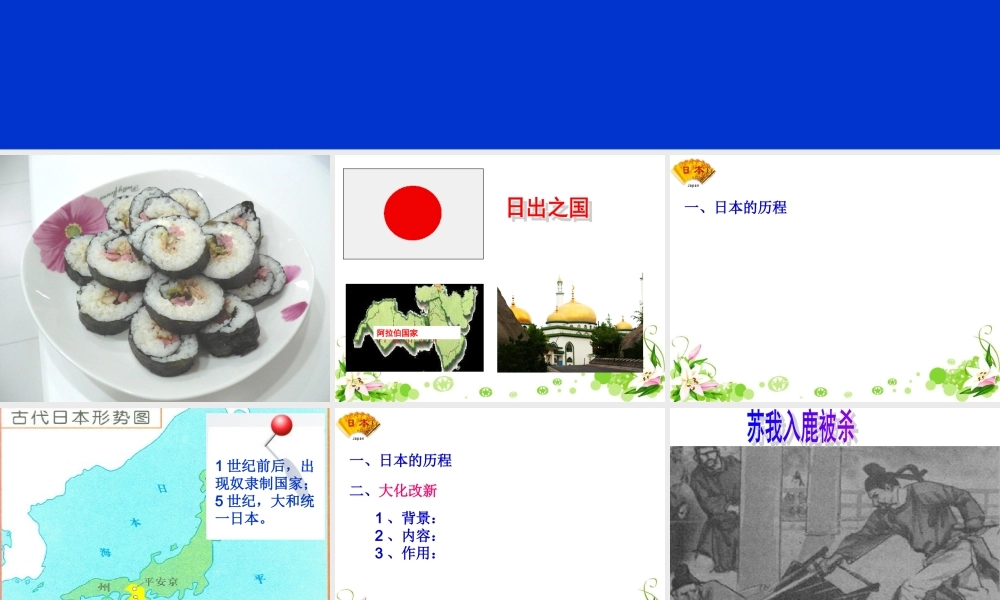 九年级历史上册 第4课亚洲封建国家的建立课件 人教新课标版 课件