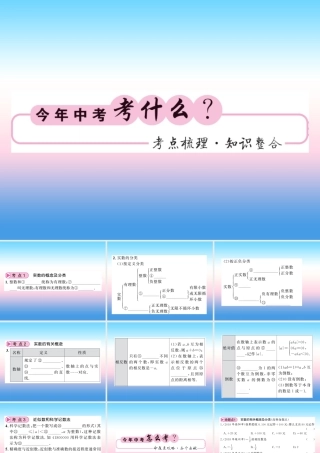 (课标版通用)中考数学一轮复习 第1章 数与式 第1节 第1课时习题课件