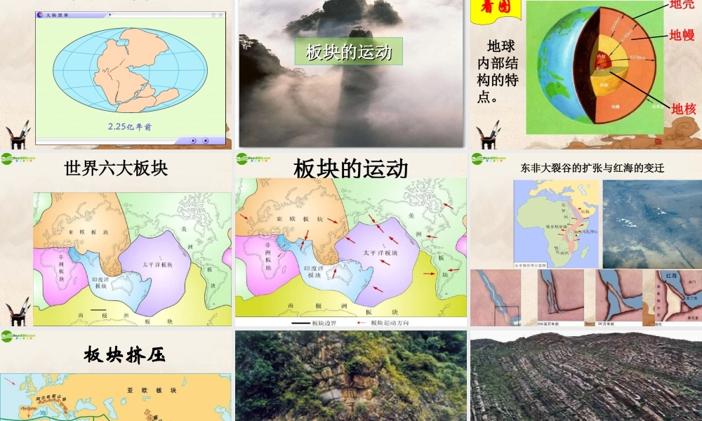 七年级地理上册 第二章第四节(海陆的变迁)课件 湘教版 课件