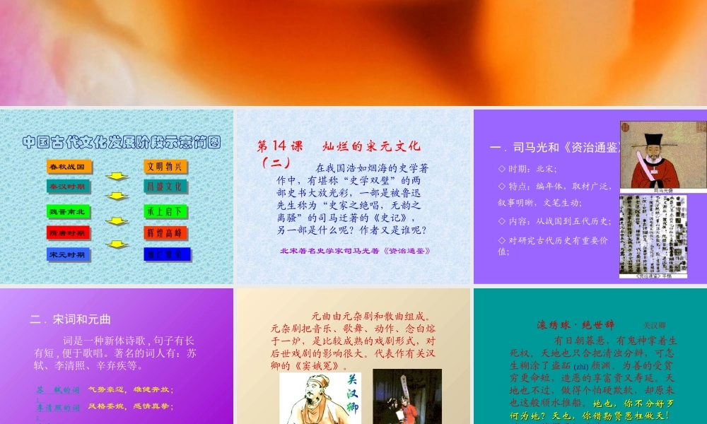 七年级历史下册 灿烂的宋元文化(二)课件 人教新课标版 课件