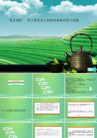 九年级化学上册 第三单元 物质构成的奥秘 课题2 原子的结构 第2课时 原子核外电子的排布和相对原子质量课堂导学课件 (新版)新人教版 课件