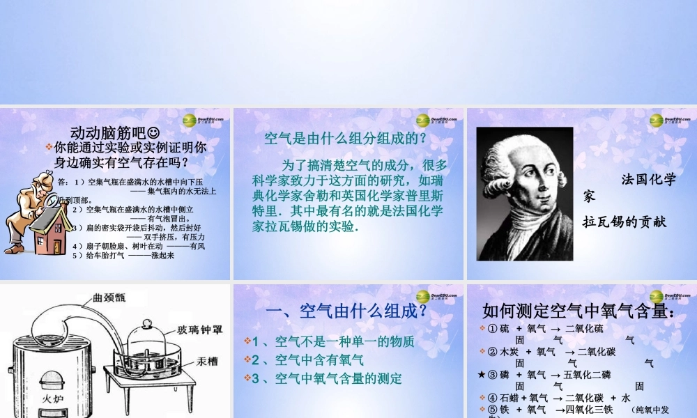 九年级化学上册(第二单元 我们周围的空气)课件 新人教版 课件
