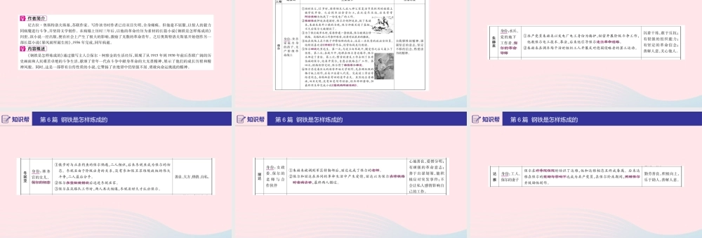 (河南专用)版中考语文 第二部分 积累与运用(常考名著通关)第6篇 钢铁是怎样炼成的课件