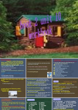 Unit10 Frightening nature workbook 人教版 课件