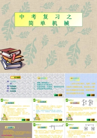中考物理 复习之简单机械 课件
