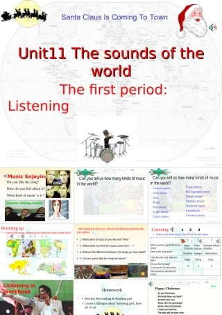 Unit11 The sounds of the world 课件