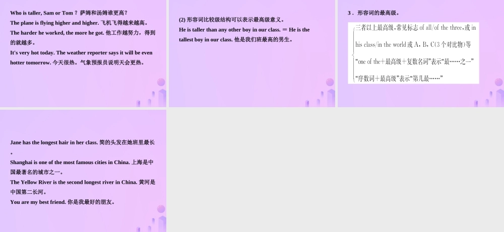 中考英语复习 语法七 形容词课件