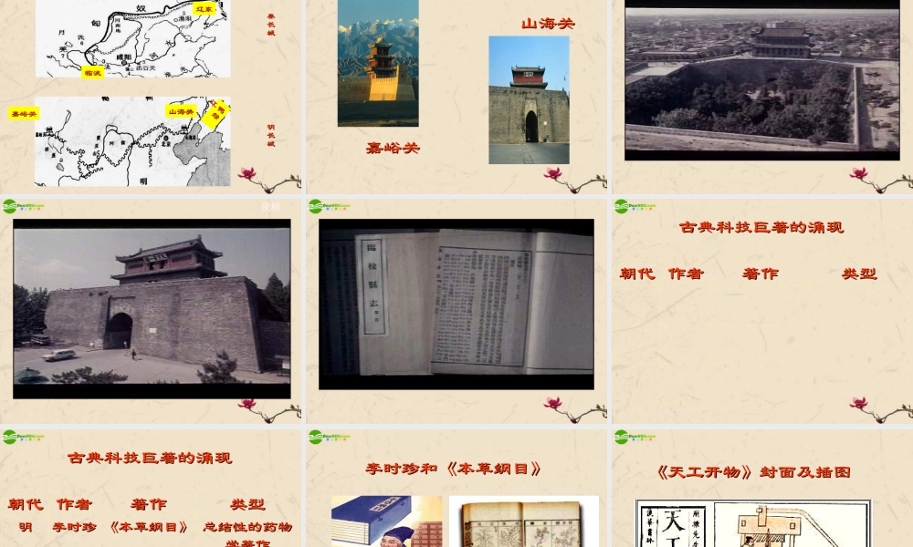 七年级历史上册 第21课时代特点鲜明的明清文化(一)课件 人教新课标版 课件