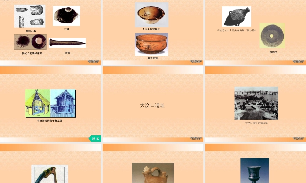 七年级历史原始农耕文化的遗存课件 人教版 课件