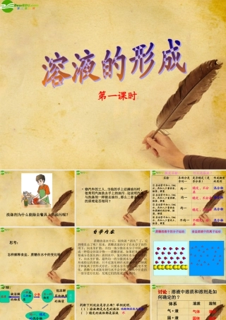 九年级化学下册(溶液的形成)(第1课时)课件 人教新课标版 课件