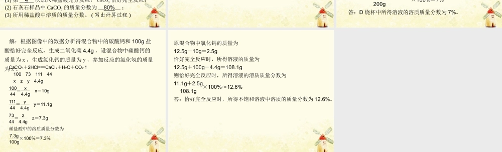 九年级化学 重点题目 专项突破卷(四)课件 (新版)新人教版 课件