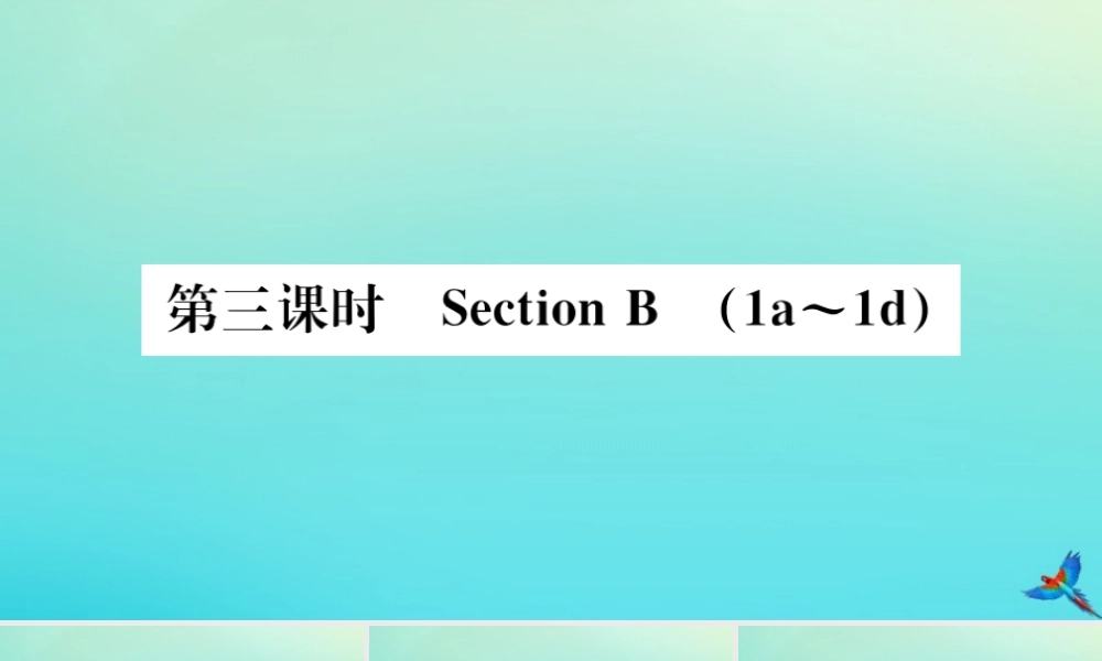 (河南专版)九年级英语全册 Unit 8 It must belong to Carla(第3课时)习题课件 (新版)人教新目标版 课件