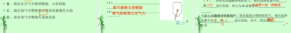九年级化学上册 2-4单元复习课件 人教新课标版 课件
