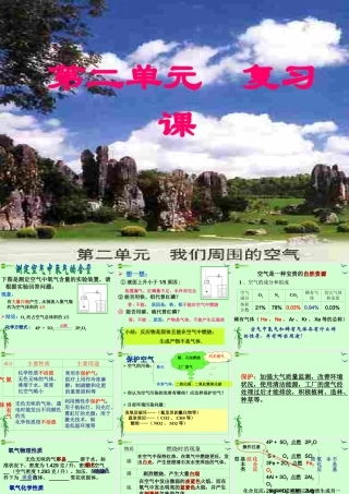 九年级化学上册 2-4单元复习课件 人教新课标版 课件