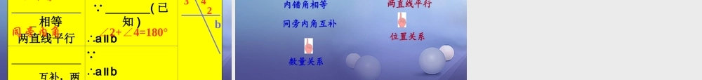 七年级数学上册 5.2 平行线 5.2.2 平行线的判定教学课件 (新版)华东师大版 课件