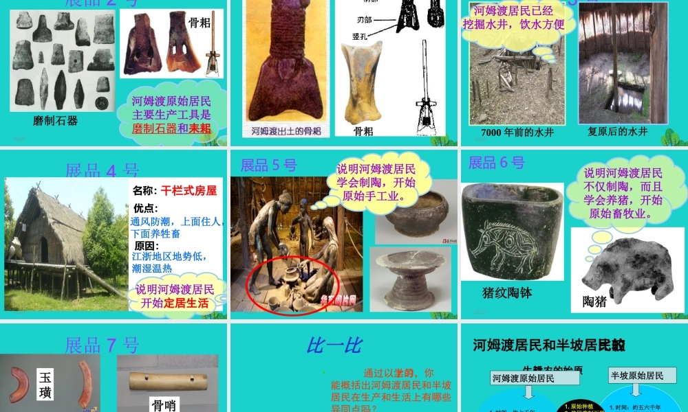 (秋季版)七年级历史上册 第2课 原始农业的产生课件 华东师大版 课件