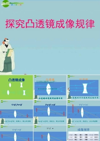 中考物理 探究凸透镜成像规律课件 北师大版 课件