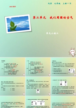 九年级化学上册 第2单元 我们周围的空气单元小结二作业课件 (新版)新人教版 课件