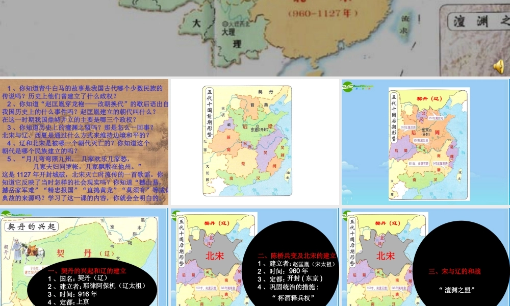 七年级历史下册 民族政权并立的时代课件 人教新课标版 课件