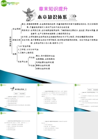(随堂优化训练)八年级生物下册 第八单元 第二章 章末知识提升 配套课件 人教新课标版 课件