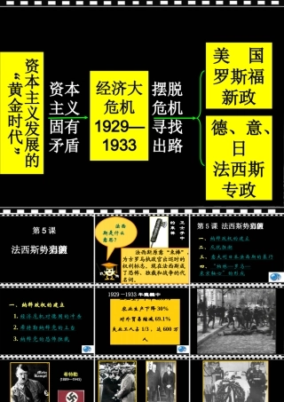 九年级历史下册 25(法西斯势力的猖獗)课件 人教新课标版 课件