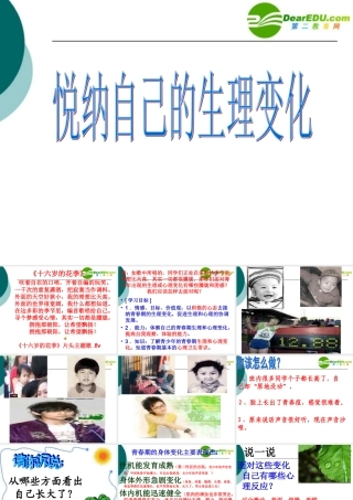 七年级政治接纳自己的生理变化 拥抱那朝阳，让希望飘扬课件鲁教版 课件