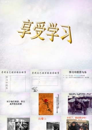 七年级政治上册 1.2.2 享受学习课件3 新人教版 课件