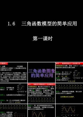 0521高一数学(16-1三角函数模型的简单应用) 高一数学全套课件 必修四