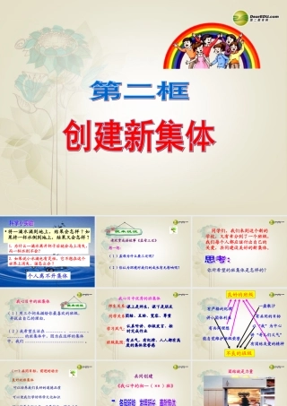 七年级政治上册 第1单元 第1课第一框创建新集体课件 新人教版 课件