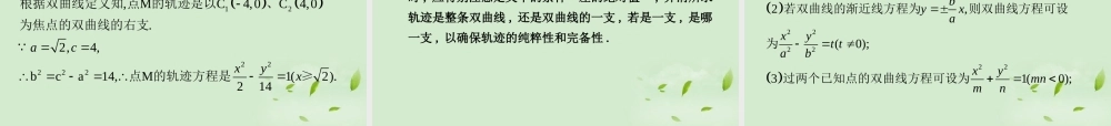 (走向清华北大)高考总复习 双曲线课件