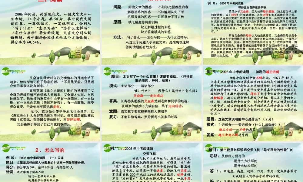 中考语文 复习讲课稿课件 新人教版 课件