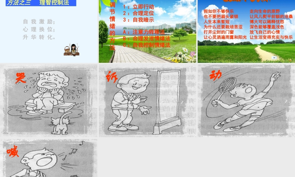 七年级政治下册：第二课情绪调味师课件1人民版 课件