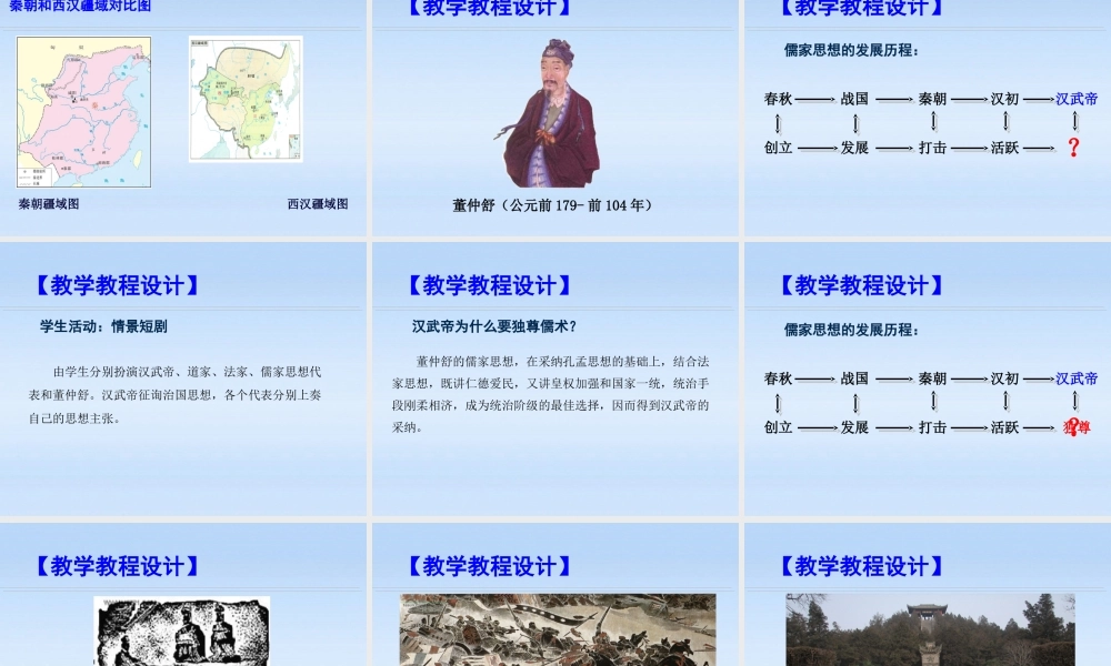 七年级历史上册 汉武帝大一统课件 岳麓版 课件