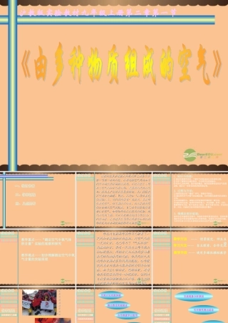 九年级化学上册(由多种物质组成的空气)课件6 沪教版 课件