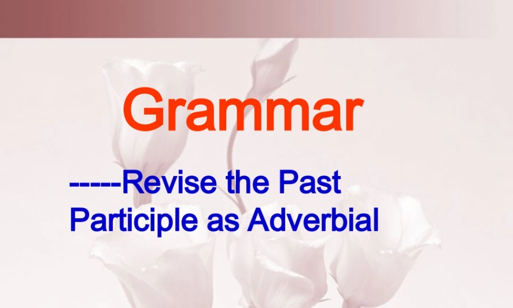 Unit4 Grammar 课件
