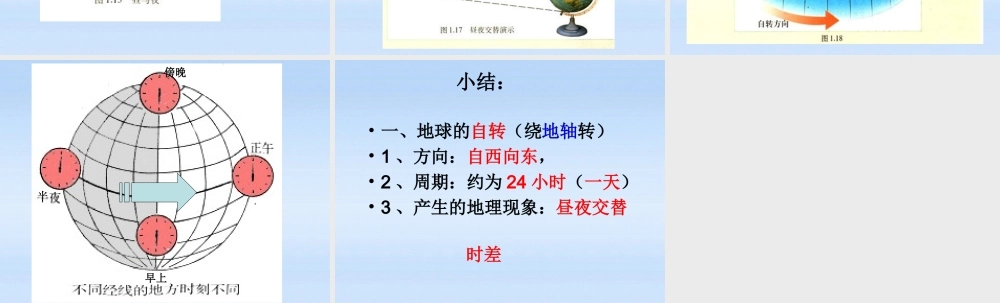 七年级地理上册 自转教学课件 商务星球版 课件