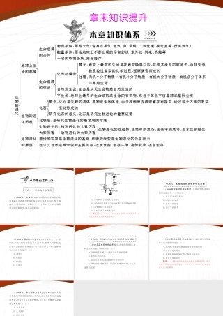 (随堂优化训练)八年级生物下册 第七单元 第三章 章末知识提升 配套课件 人教新课标版 课件