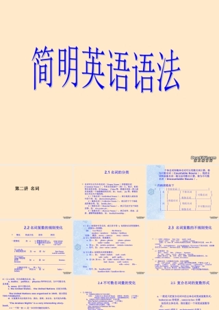 中考英语语法名词专讲课件