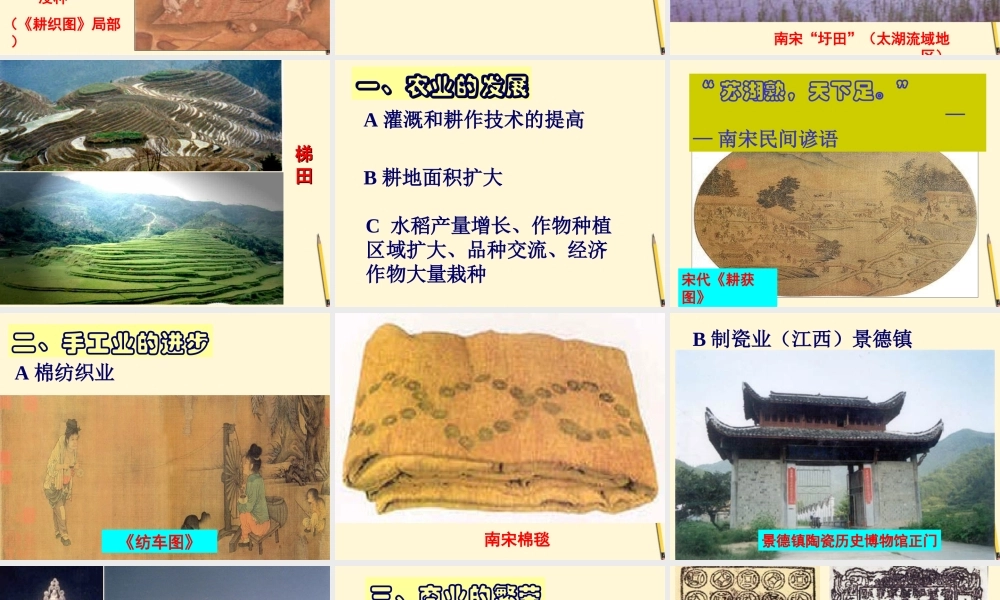 七年级历史下册 7.2(南方经济的发展)课件 川教版 课件