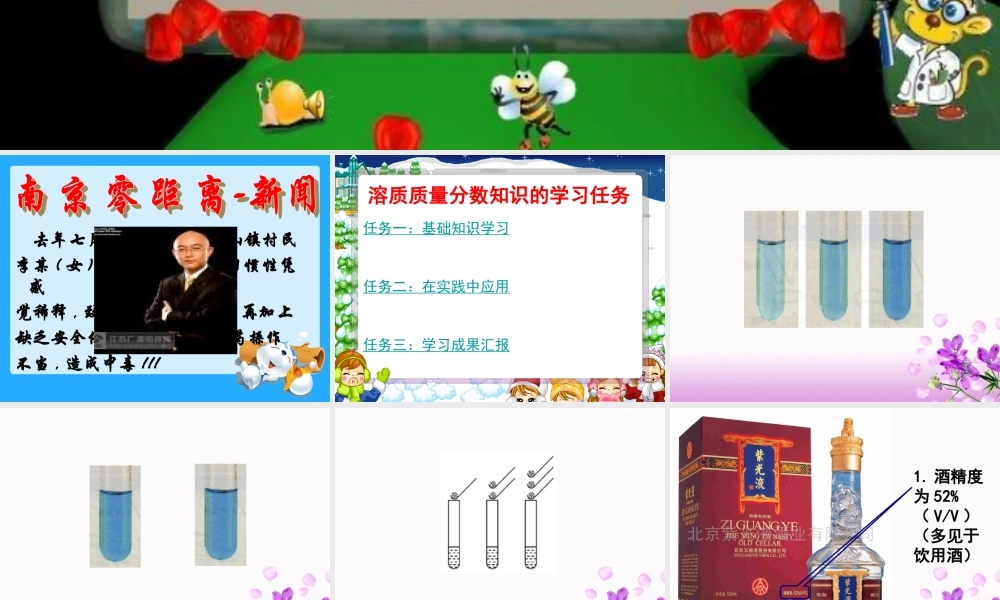 九年级化学溶质的质量分数课件 新课标 人教版 课件