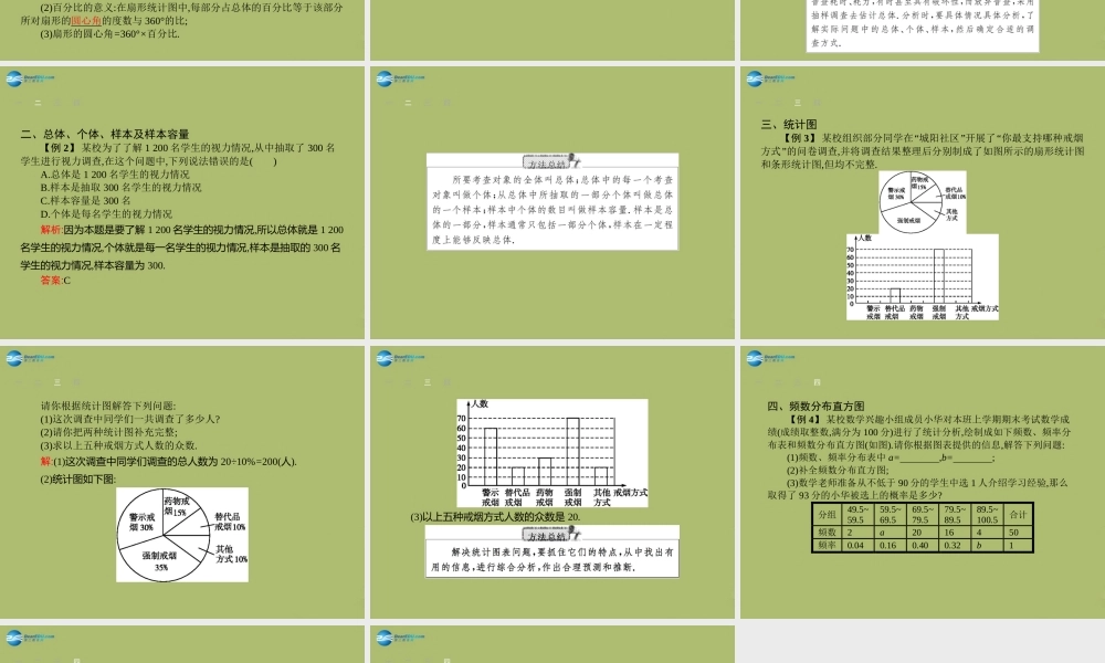 (福建专版)中考数学总复习 第28课时 数据的收集与整理课件