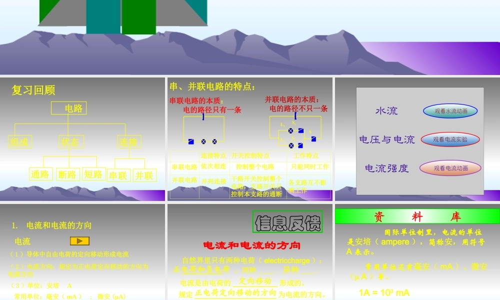 九年级 电流(课件)1 课件