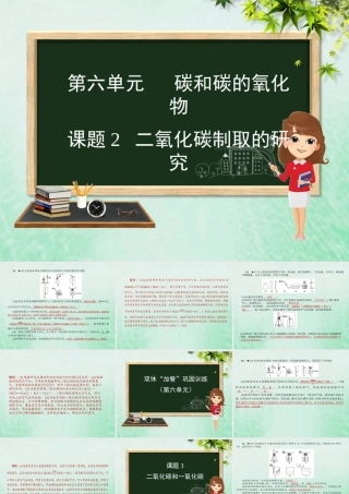 九年级化学 重点题目精讲 第六单元 碳和碳的氧化物课件 (新版)新人教版 课件