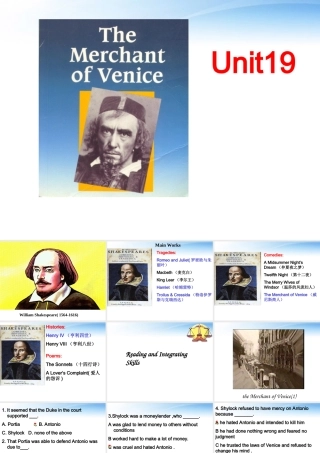 11-12年高二英语 Unit 19 reading and integrating skills课件 大纲人教版 课件