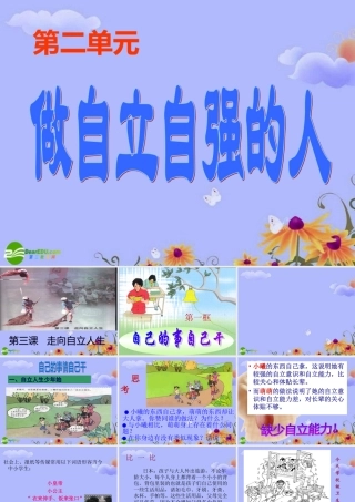 七年级政治下册 第一框：自己的事自己干课件 人教新课标版 课件