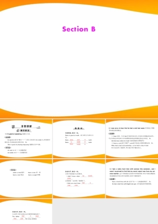 (随堂优化训练)八年级英语下册 Unit4 Section B 配套课件 人教新目标版 课件